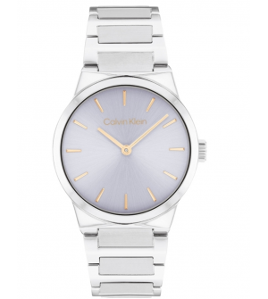 Calvin Klein 25100079 Γυναικείο Ρολόι 32mm Μπαταρίας με Ασημί Μεταλλικό Μπρασελέ