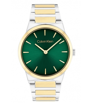 Calvin Klein 25100114 Γυναικείο Ρολόι 36mm Μπαταρίας με Ασημί Μεταλλικό Μπρασελέ