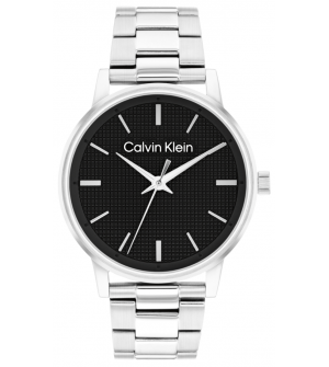 Calvin Klein Ανδρικό Ρολόι 25200500, Ανοξείδωτο Ατσάλι, Ασημί Μπρασελέ, Quartz, 41mm