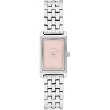 Calvin Klein Γυναικείο Ρολόι Light 25100197, Ανοξείδωτο Ατσάλι, Ασημί Μπρασελέ, Ροζ Καντράν, Quartz, 16mm Calvin Klein Γυναικείο Ρολόι Light 25100197, Ανοξείδωτο Ατσάλι, Ασημί Μπρασελέ, Ροζ Καντράν, Quartz, 16mm