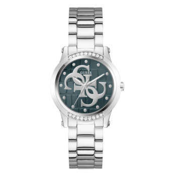 Guess Γυναικείο Ρολόι GW0861L7, Quartz, 36mm, Ανοξείδωτο Ατσάλι, Ασημί Μπρασελέ, Πράσινο Καντράν Guess Γυναικείο Ρολόι GW0861L7, Quartz, 36mm, Ανοξείδωτο Ατσάλι, Ασημί Μπρασελέ, Πράσινο Καντράν