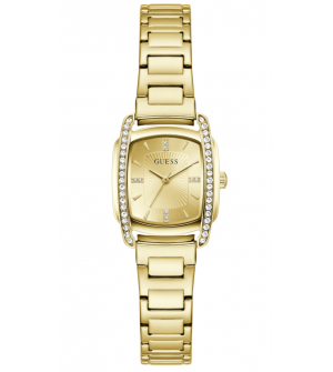 GUESS Etta Crystals GW1096L2 Γυναικείο Ρολόι Quartz 25mm με Επιχρυσωμένο Ανοξείδωτο Ατσάλι και Κρύσταλλα
