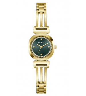 GUESS Cecelia GW1083L7 Γυναικείο Ρολόι Quartz 24mm με Πράσινο Καντράν και Ανοξείδωτο Ατσάλι