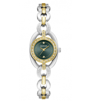 Guess Blair GW1082L7 Γυναικείο Ρολόι Quartz 26mm με Πράσινο Καντράν και Ασημί Ανοξείδωτο Μπρασελέ