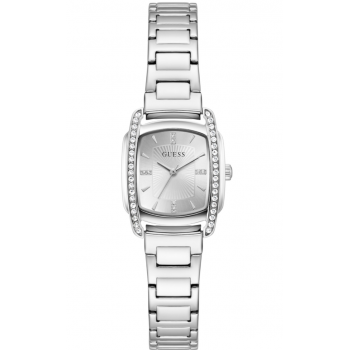Guess Etta Crystals GW1096L1 Γυναικείο Ρολόι Quartz με Ασημί Ανοξείδωτο Μπρασελέ και Ασημί Καντράν 25mm Guess Etta Crystals GW1096L1 Γυναικείο Ρολόι Quartz με Ασημί Ανοξείδωτο Μπρασελέ και Ασημί Καντράν 25mm