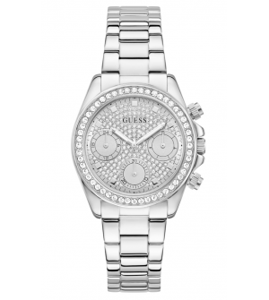 Guess Victoria GW1037L1 Γυναικείο Ρολόι Quartz με Ασημί Μπρασελέ από Ανοξείδωτο Ατσάλι 36mm