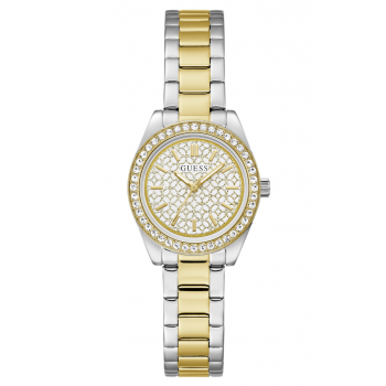 GUESS Mini Luna GW1100L3 Γυναικείο Ρολόι Quartz με Δίχρωμο Ατσάλινο Μπρασελέ 30mm GUESS Mini Luna GW1100L3 Γυναικείο Ρολόι Quartz με Δίχρωμο Ατσάλινο Μπρασελέ 30mm