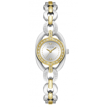 Guess Blair Crystals GW1082L3 Γυναικείο Ρολόι Quartz με Δίχρωμο Ανοξείδωτο Ατσάλι, Ασημί Καντράν 26mm Guess Blair Crystals GW1082L3 Γυναικείο Ρολόι Quartz με Δίχρωμο Ανοξείδωτο Ατσάλι, Ασημί Καντράν 26mm