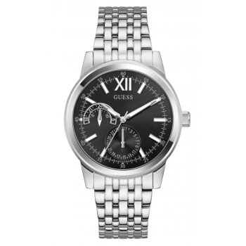 GUESS Emerson GW0976G1 Ανδρικό Ρολόι Quartz με Ασημί Μπρασελέ από Ανοξείδωτο Ατσάλι και Μαύρο Καντράν 42mm GUESS Emerson GW0976G1 Ανδρικό Ρολόι Quartz με Ασημί Μπρασελέ από Ανοξείδωτο Ατσάλι και Μαύρο Καντράν 42mm