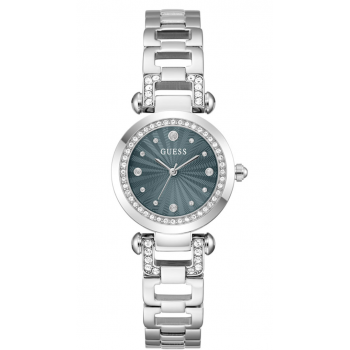 Guess Ginger GW0869L5 Γυναικείο Ρολόι 30mm με Ασημί Μπρασελέ και Πράσινο Καντράν Guess Ginger GW0869L5 Γυναικείο Ρολόι 30mm με Ασημί Μπρασελέ και Πράσινο Καντράν