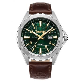 Timberland Ρολόι TDWGB0055801 με Καφέ Δερμάτινο Λουράκι Timberland Ρολόι TDWGB0055801 με Καφέ Δερμάτινο Λουράκι