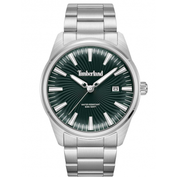Timberland Birch Road TDWGH0083105 Ανδρικό Ρολόι Quartz 45mm με Ασημί Μπρασελέ και Πράσινο Καντράν Timberland Birch Road TDWGH0083105 Ανδρικό Ρολόι Quartz 45mm με Ασημί Μπρασελέ και Πράσινο Καντράν