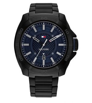 Tommy Hilfiger 1792139 Ρολόι με Μαύρο Μεταλλικό Μπρασελέ