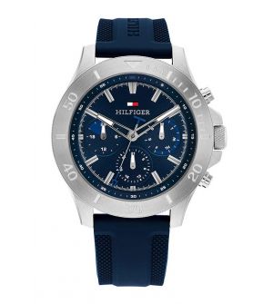 Tommy Hilfiger 1792112 Ρολόι Μπαταρίας με Μπλε Καουτσούκ Λουράκι
