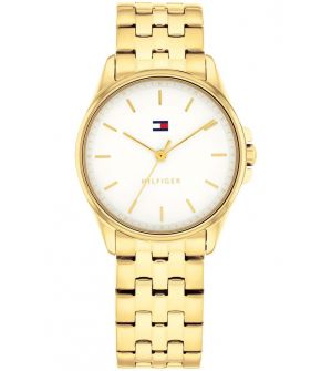 Ρολόι Tommy Hilfiger 1782773, Quartz, 30mm, Χρυσή Κάσα & Μπρασελέ Ανοξείδωτο Ατσάλι, Λευκό Καντράν, 3 ATM