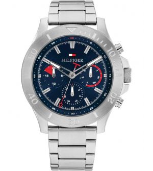 Tommy Hilfiger 1792113 Ρολόι Μπαταρίας με Ασημί Μεταλλικό Μπρασελέ