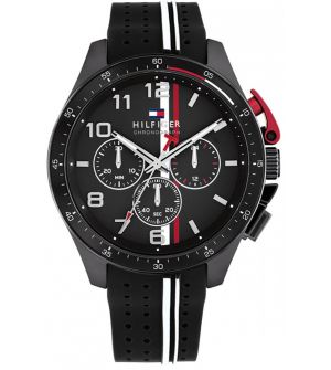 Tommy Hilfiger 1792168 Ρολόι Μπαταρίας με Μαύρο Καουτσούκ