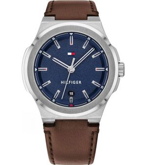 Tommy Hilfiger 1791645 Ρολόι με καφέ δερμάτινο λουράκι
