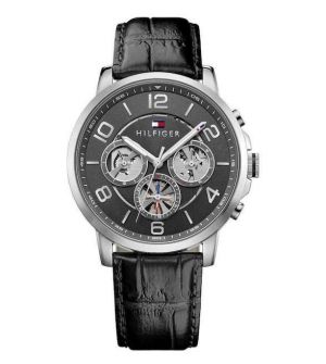 Tommy Hilfiger 1791289 Ρολόι  με Μαύρο Δερμάτινο Λουράκι