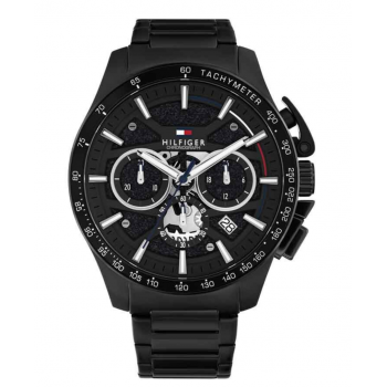 Tommy Hilfiger 1792262 Ανδρικό Ρολόι Μπαταρίας με Μαύρο Μεταλλικό Μπρασελέ Tommy Hilfiger 1792262 Ανδρικό Ρολόι Μπαταρίας με Μαύρο Μεταλλικό Μπρασελέ
