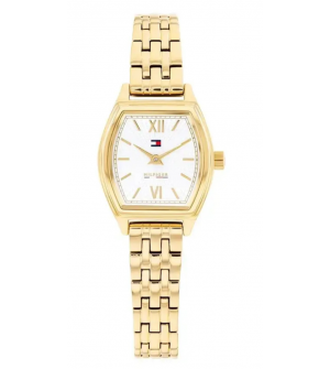 Γυναικείο Ρολόι Tommy Hilfiger Norah 1782870, Quartz, 30mm, Επιχρυσωμένη Κάσα Ανοξείδωτο Ατσάλι Tonneau, Μπρασελέ, Λευκό Καντράν, 3 ATM