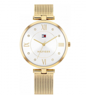 Tommy Hilfiger Ella Crystals 1782805 Γυναικείο Ρολόι Quartz με Χρυσό Μπρασελέ Ανοξείδωτου Ατσαλιού 34mm