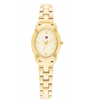 Tommy Hilfiger Γυναικείο Ρολόι Demi 1782875, Ανοξείδωτο Ατσάλι, Χρυσό Μπρασελέ, Χρυσό Καντράν, Quartz, 22mm
