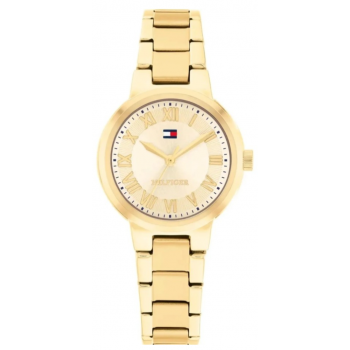 Tommy Hilfiger Γυναικείο Ρολόι Becca 1782905, Ανοξείδωτο Ατσάλι, Χρυσό Μπρασελέ, Σαμπανιζέ Καντράν, Quartz, 28mm Tommy Hilfiger Γυναικείο Ρολόι Becca 1782905, Ανοξείδωτο Ατσάλι, Χρυσό Μπρασελέ, Σαμπανιζέ Καντράν, Quartz, 28mm