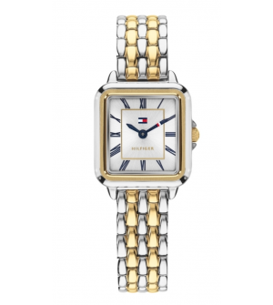 Tommy Hilfiger Mia 1782915 Γυναικείο Ρολόι 23mm με Δίχρωμο Μπρασελέ Ανοξείδωτου Ατσαλιού Ασημί/Χρυσό
