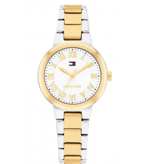 Tommy Hilfiger Becca 1782903 Γυναικείο Ρολόι Δίχρωμο Μπρασελέ με Λευκό Καντράν 28mm
