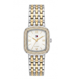 Tommy Hilfiger Abby 1782922 Γυναικείο Ρολόι Quartz 22mm με Δίχρωμο Μπρασελέ Ασημί/Χρυσό
