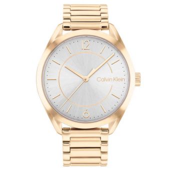 Calvin Klein Γυναικείο Ρολόι 25200191, Ανοξείδωτο Ατσάλι, Ροζ Χρυσό Μπρασελέ, Λευκό Καντράν, Quartz, 36mm Calvin Klein Γυναικείο Ρολόι 25200191, Ανοξείδωτο Ατσάλι, Ροζ Χρυσό Μπρασελέ, Λευκό Καντράν, Quartz, 36mm