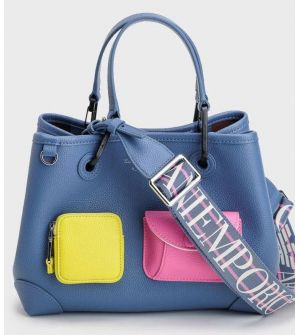 Emporio Armani Y3D256 YVM9E 89665 Γυναικεία Τσάντα Χειρός ΜΠΛΕ