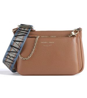 Emporio Armani Y3H317YFO5B Γυναικεία Τσάντα Ώμου Καφέ