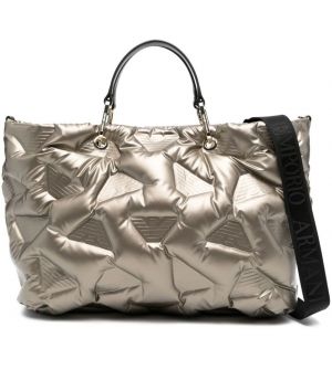 Γυναικεία τσάντα  ώμου Emporio Armani Y3D165YVZ8X σε χρυσό χρώμα