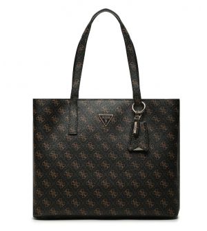 Guess HWQG8778230-BNL Γυναικεία Τσάντα Ώμου Καφέ