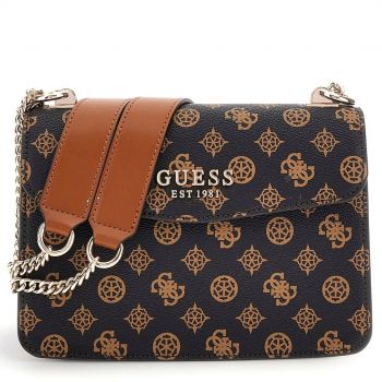 Guess HWPC9353210 MOM ΚΑΦΕ Γυναικεία Τσάντα Χιαστί Καφέ Guess HWPC9353210 MOM ΚΑΦΕ Γυναικεία Τσάντα Χιαστί Καφέ