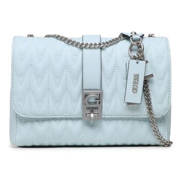 Guess HWQO876221 Γυναικεία Τσάντα Χειρός Γαλάζιο Guess HWQO876221 Γυναικεία Τσάντα Χειρός Γαλάζιο