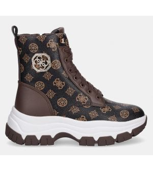 Guess FLFBNZFAL12-BROWN Γυναικεία Μποτάκια Καφέ