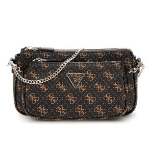 Guess HWQG9672710-BNL Γυναικεία Τσάντα Χιαστί Καφέ