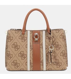 Guess HWVG9891210-LTL Γυναικεία Τσάντα Ώμου Καφέ με Ρυθμιζόμενο Ιμάντα