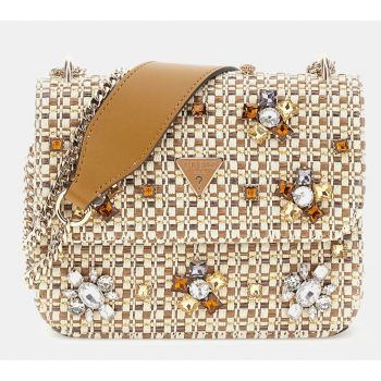 Guess HWWE9528210-COG Γυναικεία Τσάντα Χιαστί Καφέ Guess HWWE9528210-COG Γυναικεία Τσάντα Χιαστί Καφέ