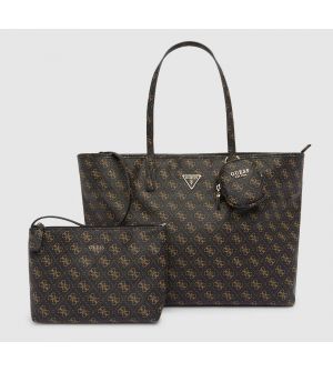 Guess HWQG9006240-BNL Γυναικεία Τσάντα Ώμου Καφέ