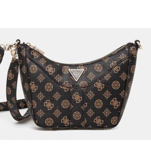 Guess HWPM9521170-MLO Γυναικεία Τσάντα Ώμου Καφέ