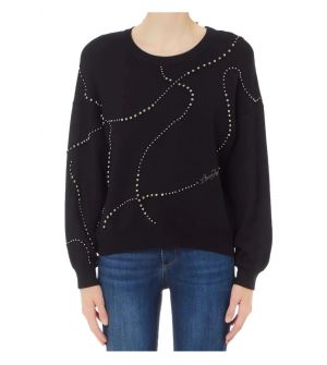 Liu Jo WF4174MS49I-22222 Γυναικείο Πουλόβερ Μαυρο