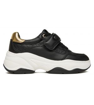 Guess FLFHNNELE12-BLKGO Γυναικεία Sneakers Black Μαύρο