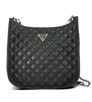 Guess HWQG8748030-BLA Γυναικεία Τσάντα Χιαστί Μαύρη