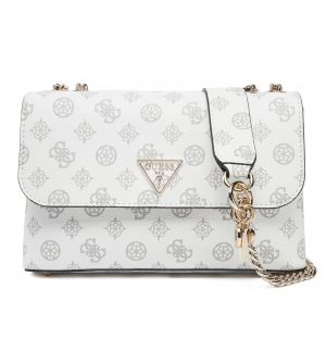 Guess HWEPG951020-WLO Γυναικεία Τσάντα Ώμου Λευκή