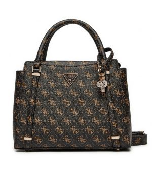 Guess HWEQG951006-BNL Γυναικεία Τσάντα Χειρός Καφέ