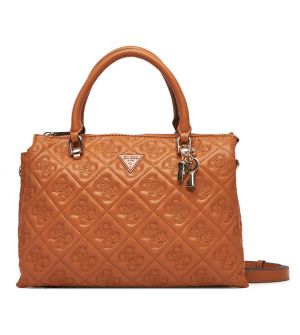 Guess HWQL9658060-CAR Γυναικεία Τσάντα Χειρός Καφέ